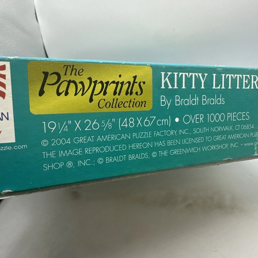 Great American Puzzle Factory KITTY LITTER 1000 pc Puzzle, 8660, 2004, Used 2004